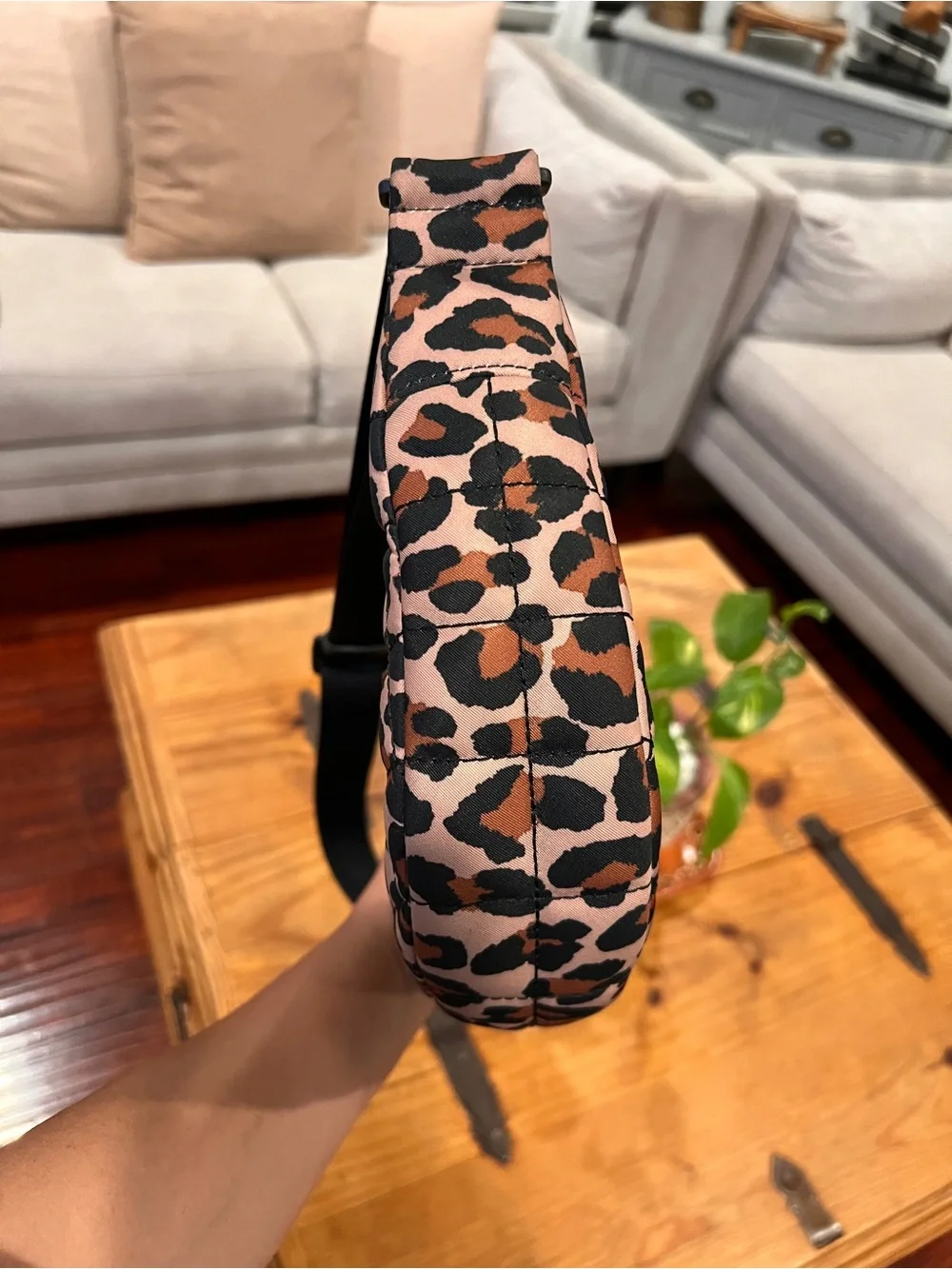 Kate Spade Quilted Leopard Print Sling Bag